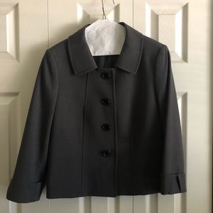 Deep Gray (charcoal) Blazer. NWOT